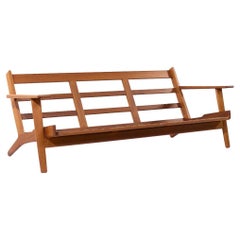 SOLD 05/27/25 Hans Wegner for Getama GE 290 Mid Century Danish Oak Sofa