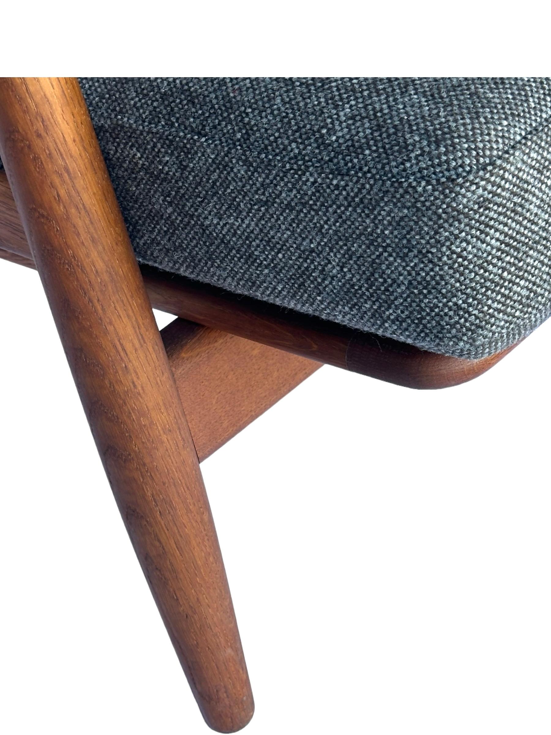 20th Century Hans J. Wegner for Getama Signed Sofa with new Mataram Upholstery For Sale