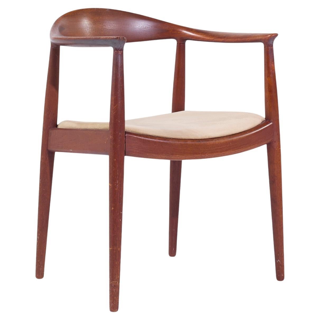 Chaise en teck danois Hans Wegner pour Johannes Hansen en vente