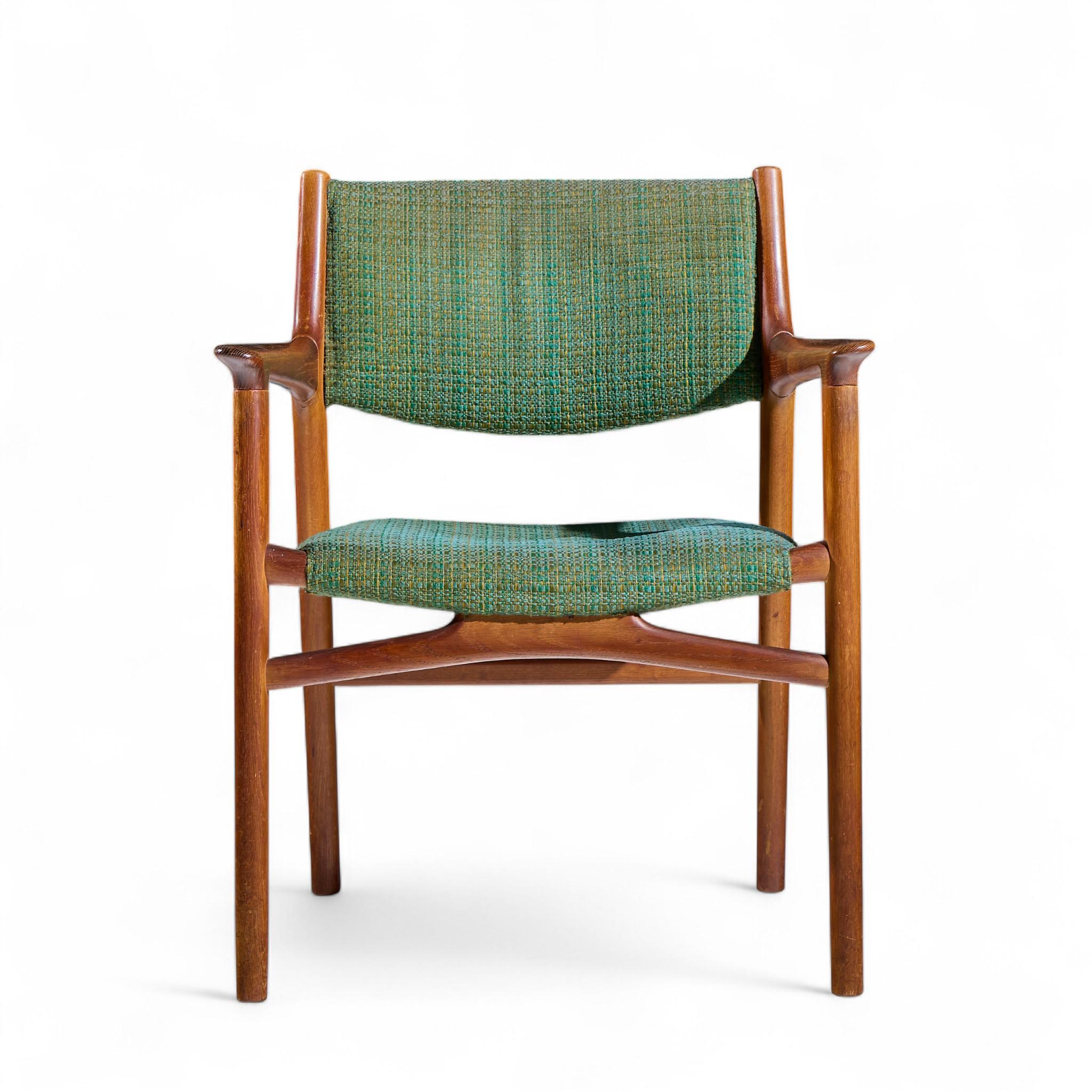 Hans Wegner pour Johannes Hansen JH515 Chaises d'appoint danoises en teck - Paire Bon état - En vente à Franklin Park, IL