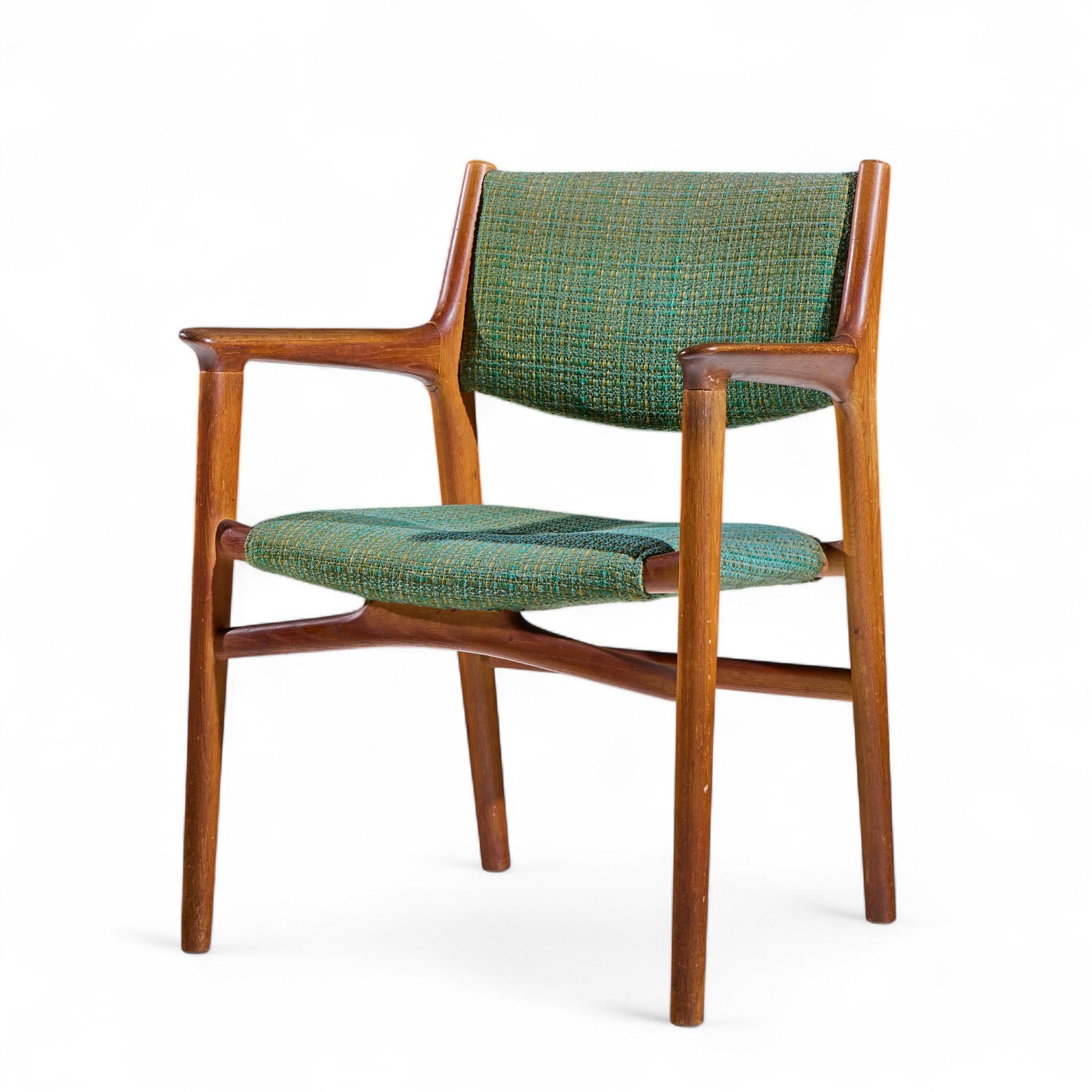20ième siècle Hans Wegner pour Johannes Hansen JH515 Chaises d'appoint danoises en teck - Paire en vente