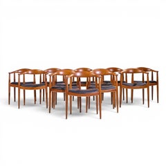Hans Wegner per Johannes Hansen Sedia in tek danese del metà secolo - Set di 12