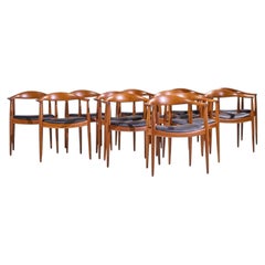 Hans Wegner per Johannes Hansen Sedia in tek danese del metà secolo - Set di 12