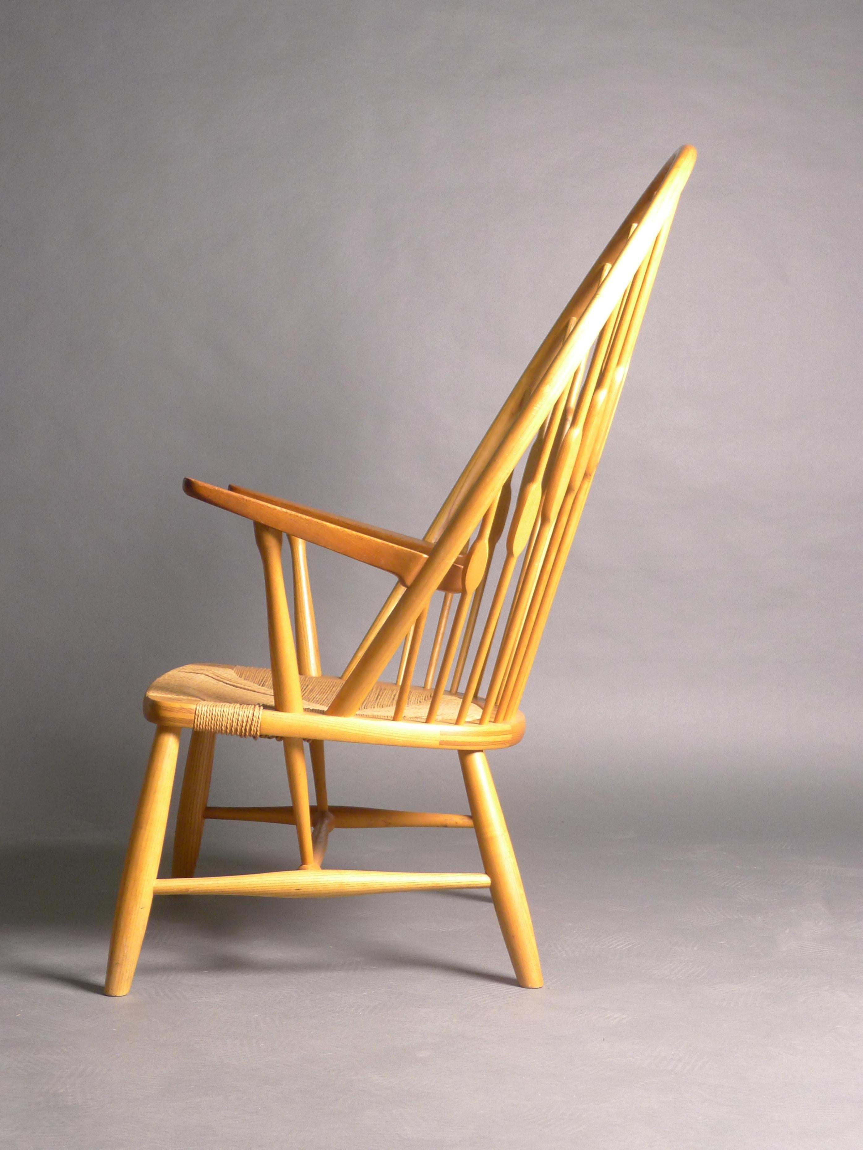 Mid-Century Modern Hans Wegner for Johannes Hansen, Peacock Chair JH-550, Knoll International