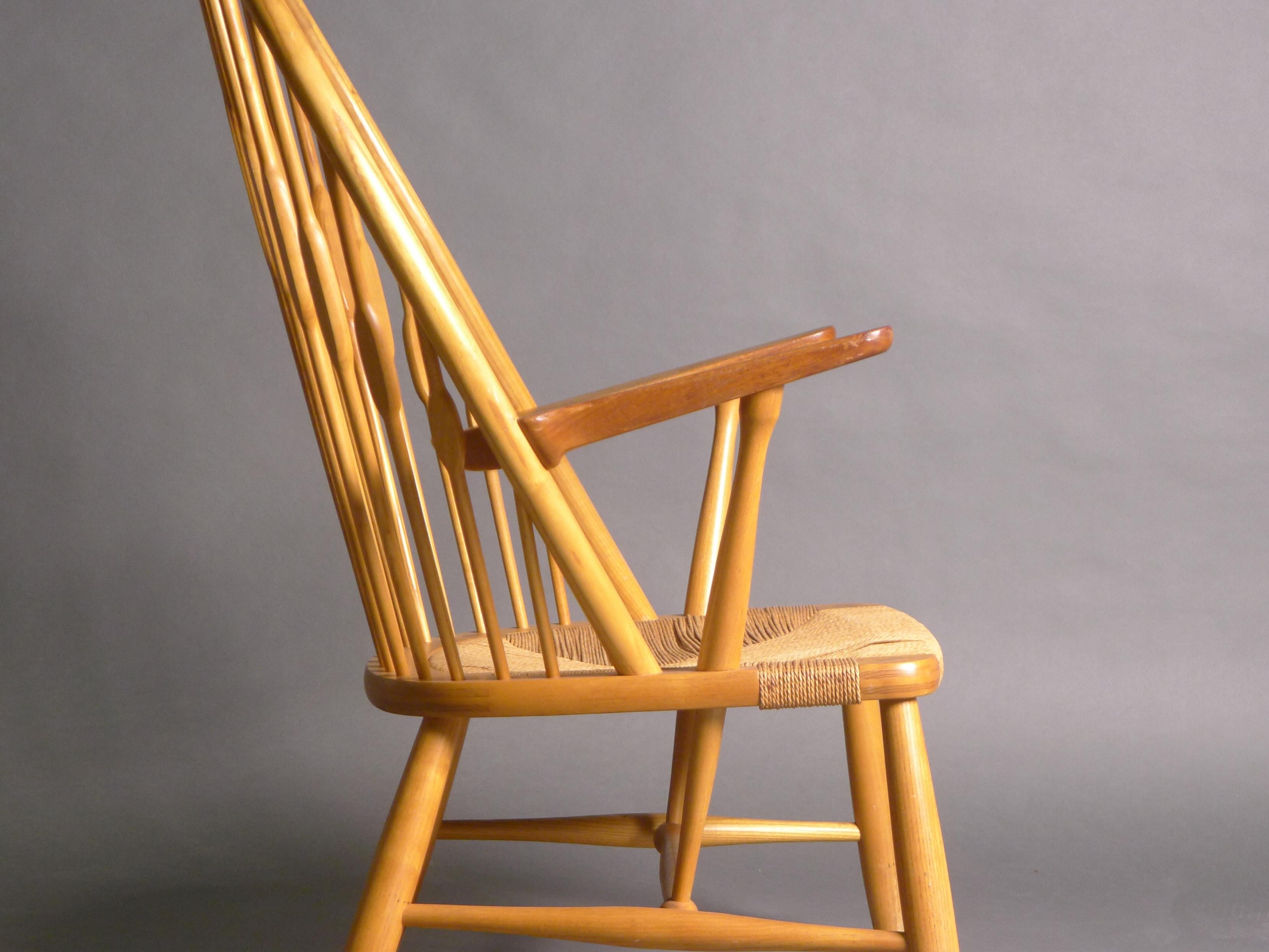 Papercord Hans Wegner for Johannes Hansen, Peacock Chair JH-550, Knoll International