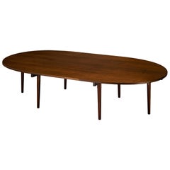Hans Wegner per Johannes Hansen Raro Grande Tavolo da Pranzo in Mogano