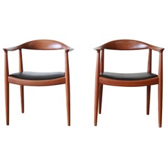 Hans Wegner for Johannes Hansen "The Chair", Pair