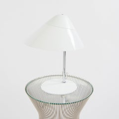 Hans Wegner for Pandul Opala B01 Mini Table Lamp in White and Chrome