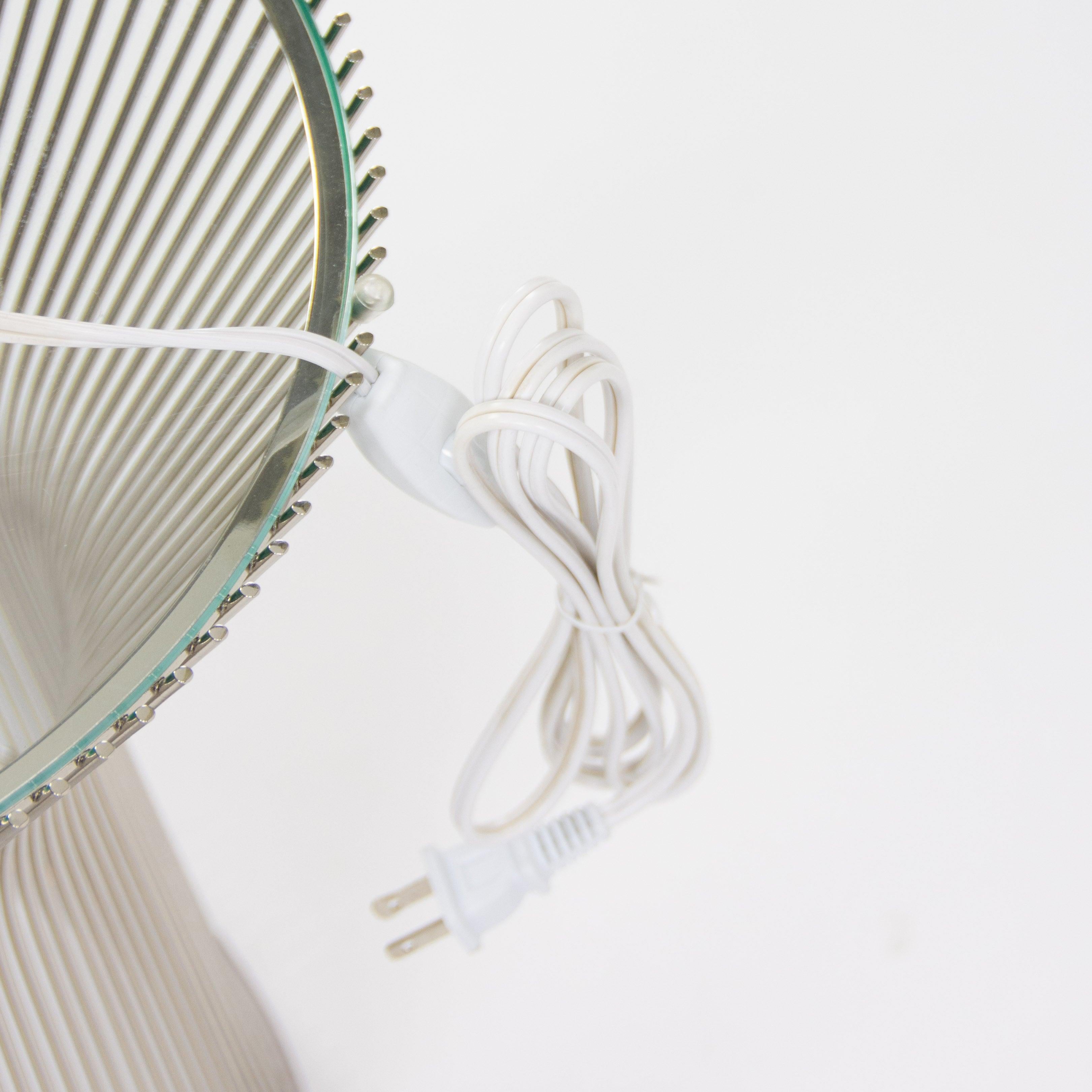 Danish Hans Wegner for Pandul Opala B01 Mini Table Lamp in White and Chrome For Sale