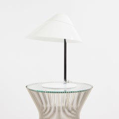 Hans Wegner for Pandul Opala B01 Mini Table Lamp in White and Chrome
