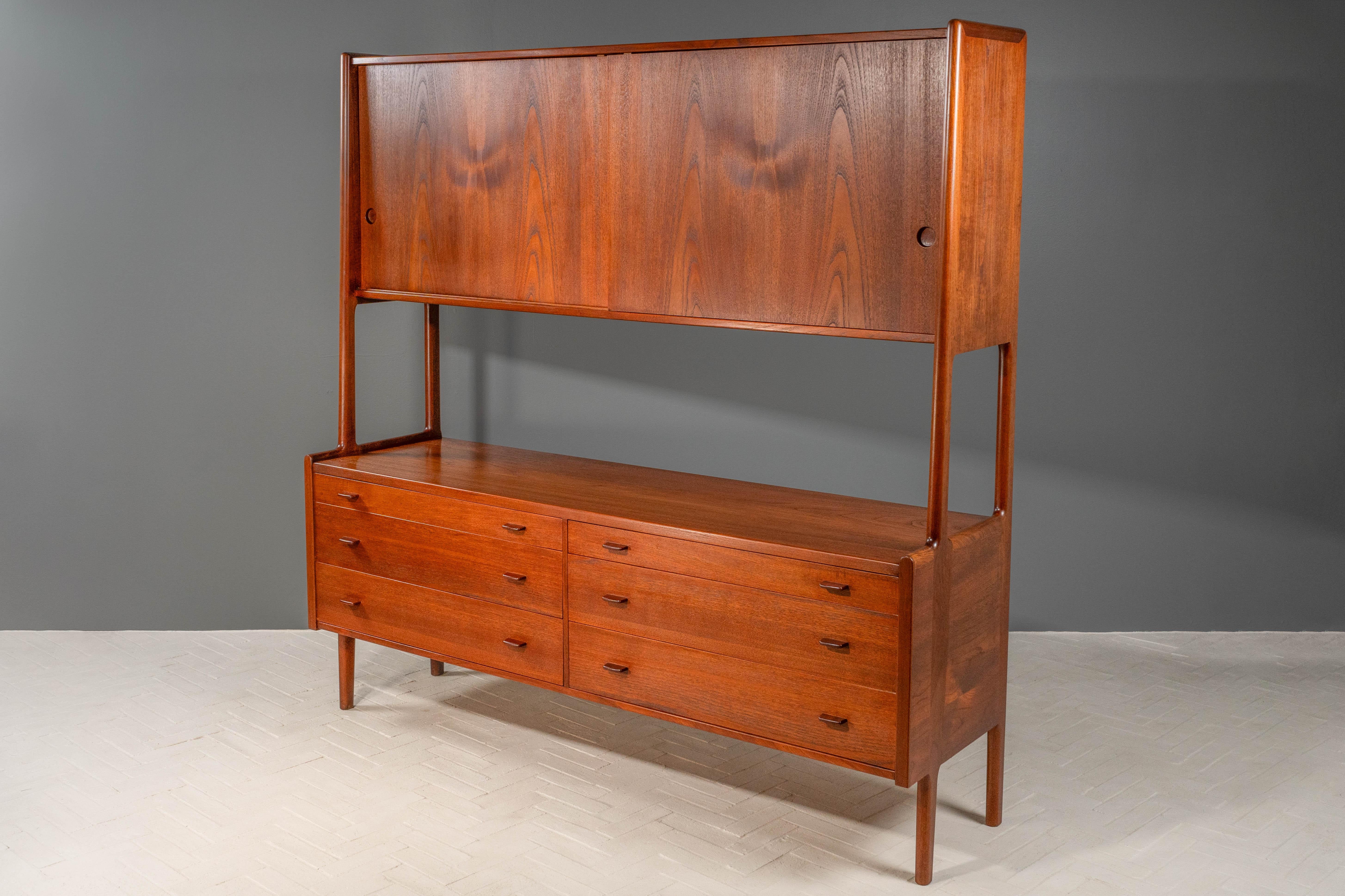 Mid-Century Modern Hans Wegner for Ry Møbler Teak Sideboard