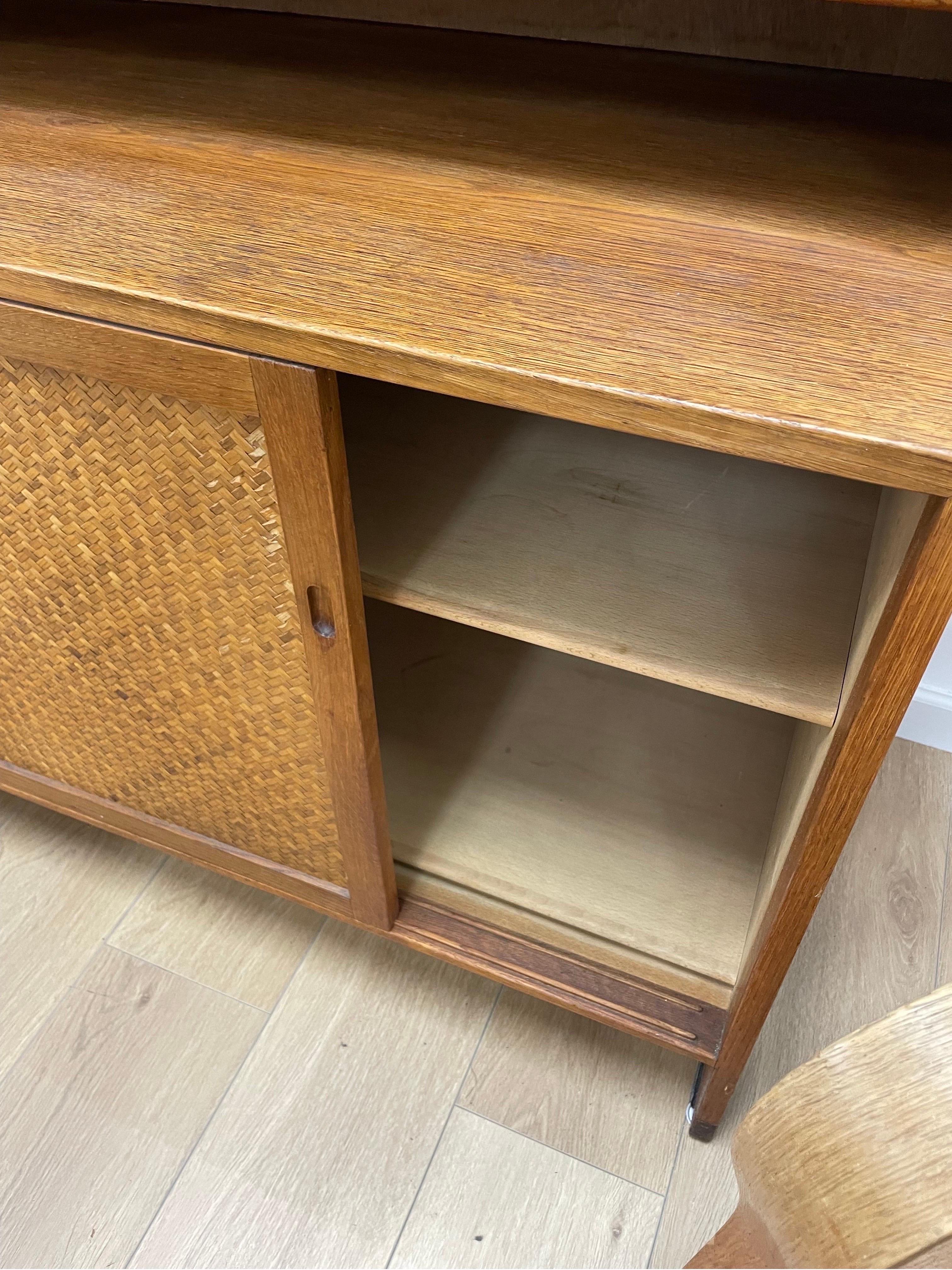 Mid-Century Modern Hans Wegner for Ry Mobler Oak Shelf Cabinet or Bookcase For Sale