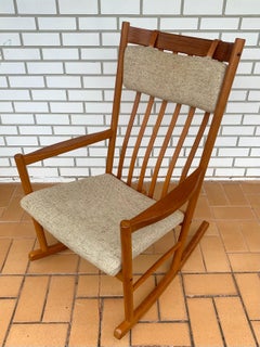 Hans Wegner for Tarm Stole Danish Teak Rocking chair.