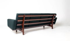 Hans Wegner Four Seater Sofa in Teak For Getama, Model GE-236
