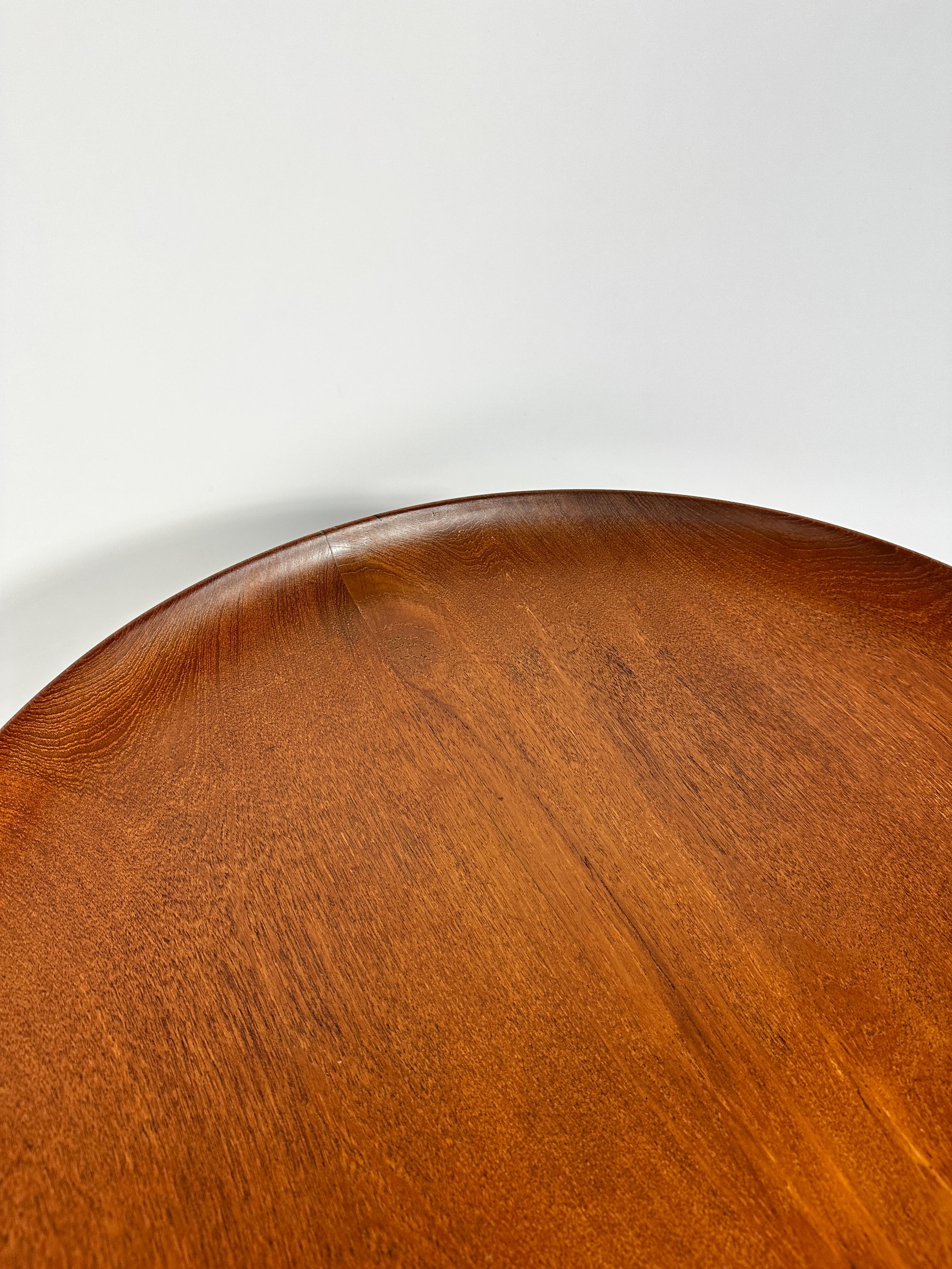Hans Wegner Fruit Bowl JH586 Johannes Hansen Teak Coffee Table, 1956 For Sale 2