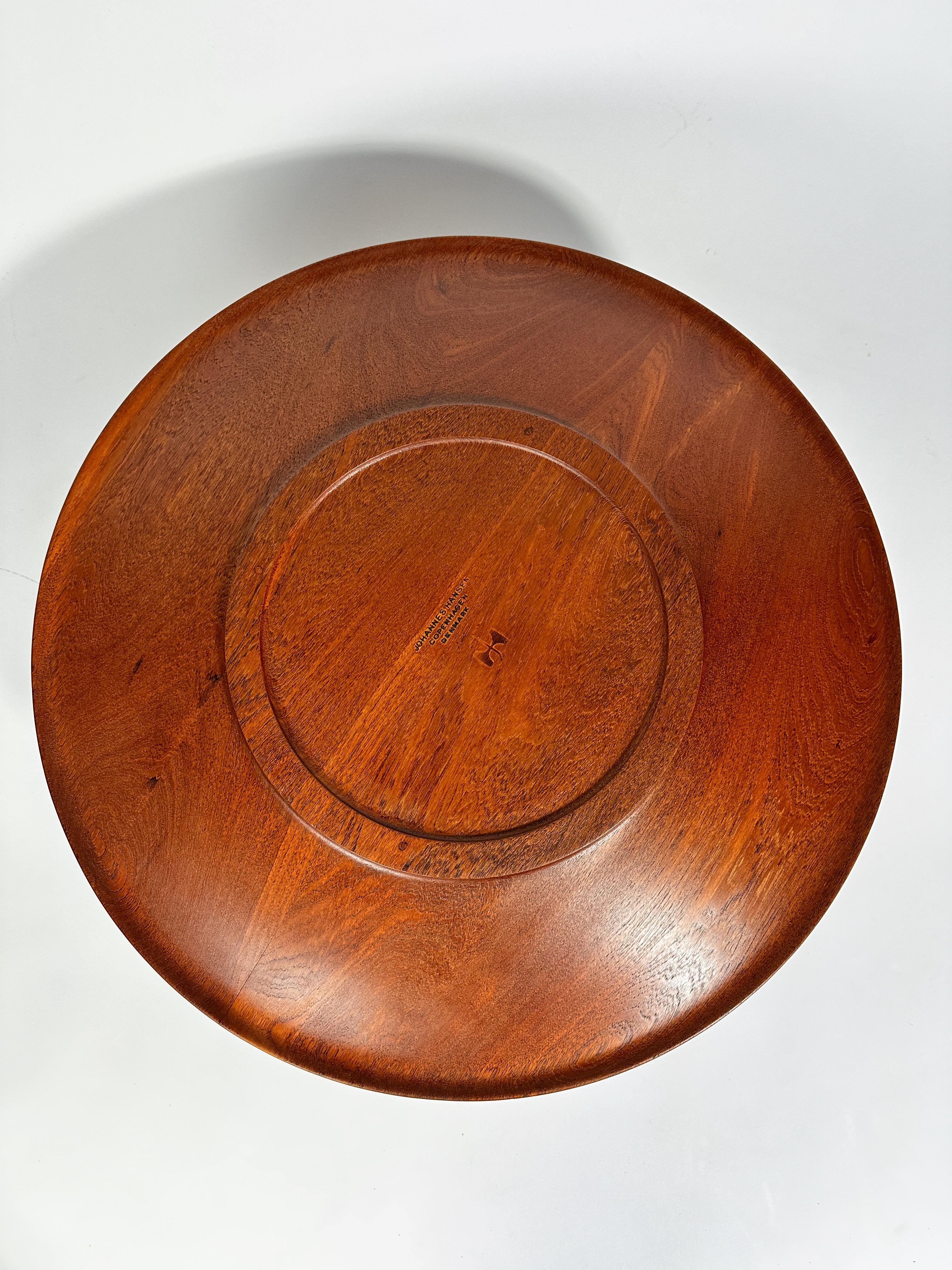 Hans Wegner Fruit Bowl JH586 Johannes Hansen Teak Coffee Table, 1956 For Sale 5