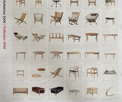 Póster de Hans Wegner Furniture por PP Mobler 2006 vintage Diseño danés