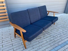Hans Wegner GE-240 Sofa by GETAMA, Oak & Teak, Scandinavian Modern