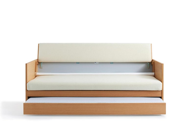 Hans Wegner GE-261 Daybed, Stained Beech In Excellent Condition For Sale In Berkeley, CA