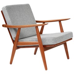 Hans Wegner GE-270 Chaise longue danoise en teck