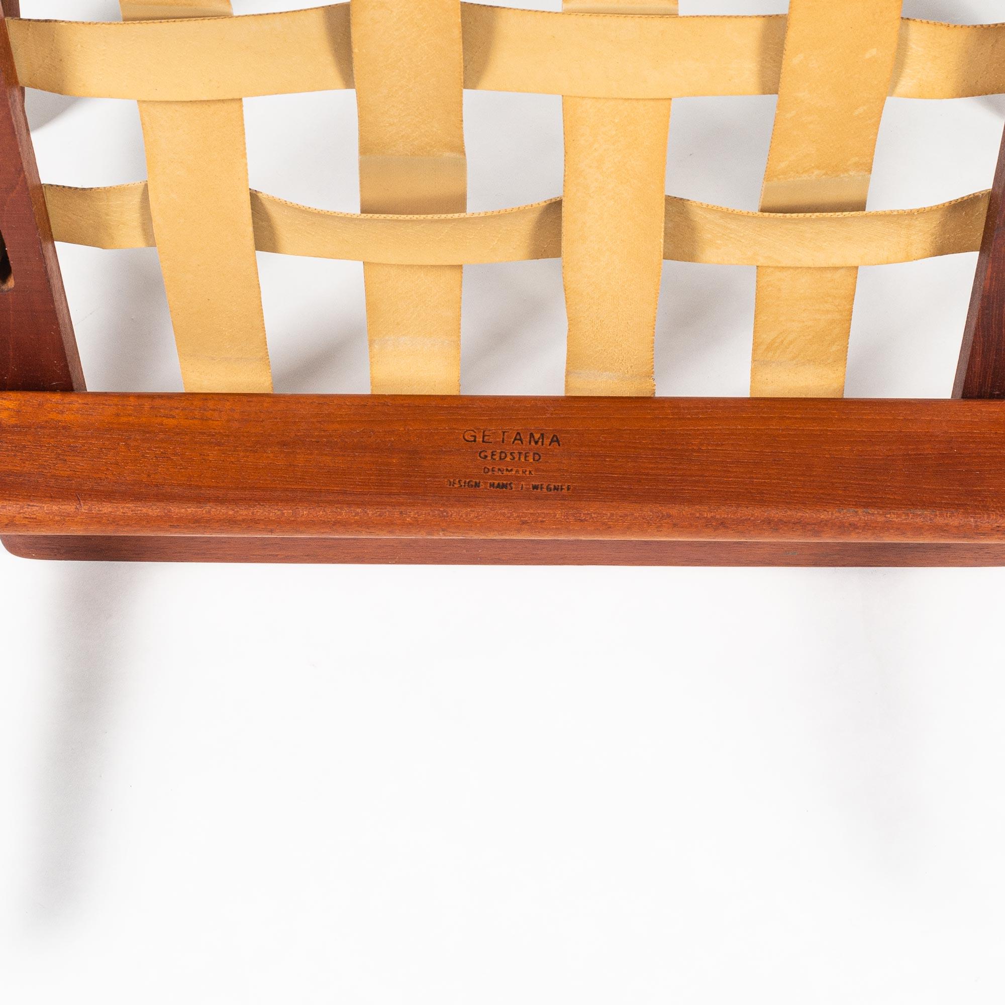 Other Hans Wegner GE-270 Lounge Chair with Dry Sunflower Canadian Wool
