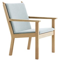 Hans Wegner GE-284 Loungesessel, gebeizte Eiche