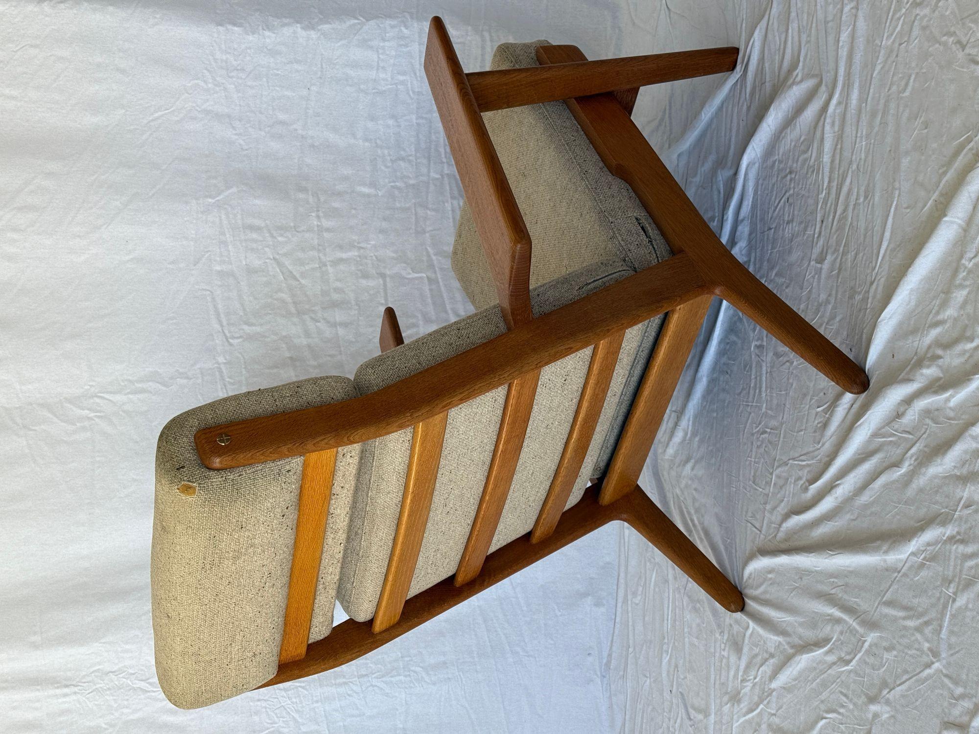 Hans Wegner GE-290 High Back Lounge Chair For Sale 5