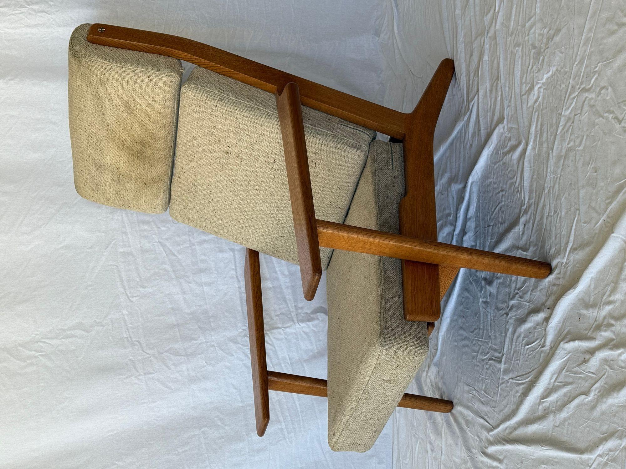 Danish Hans Wegner GE-290 High Back Lounge Chair For Sale