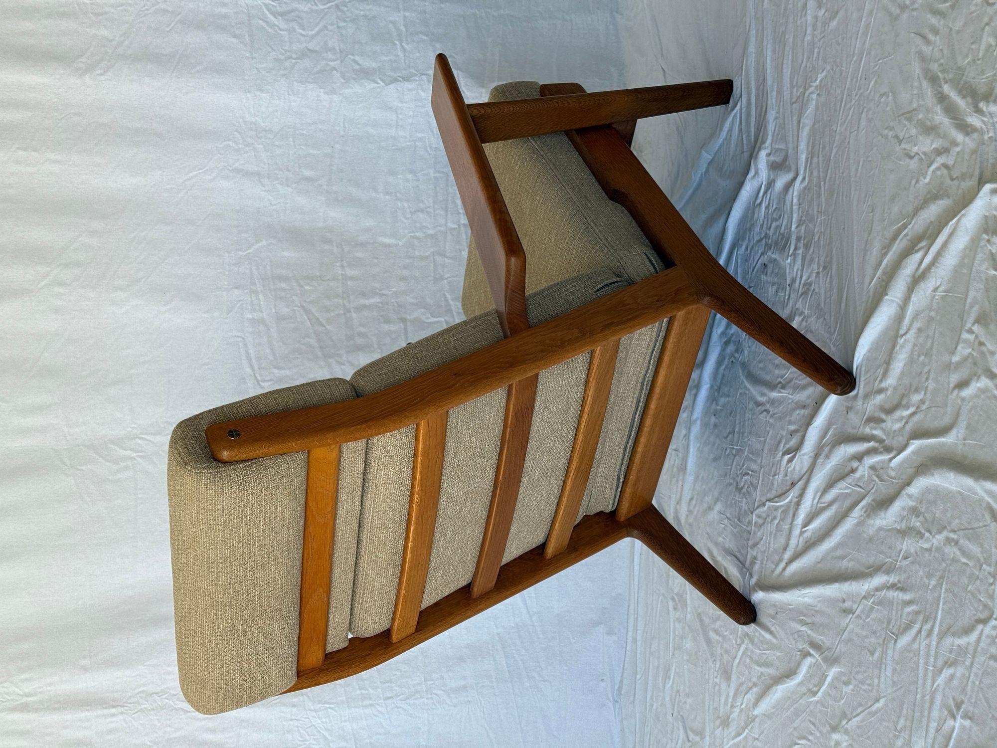 Hans Wegner GE 290 Highback Lounge Chair For Sale 5