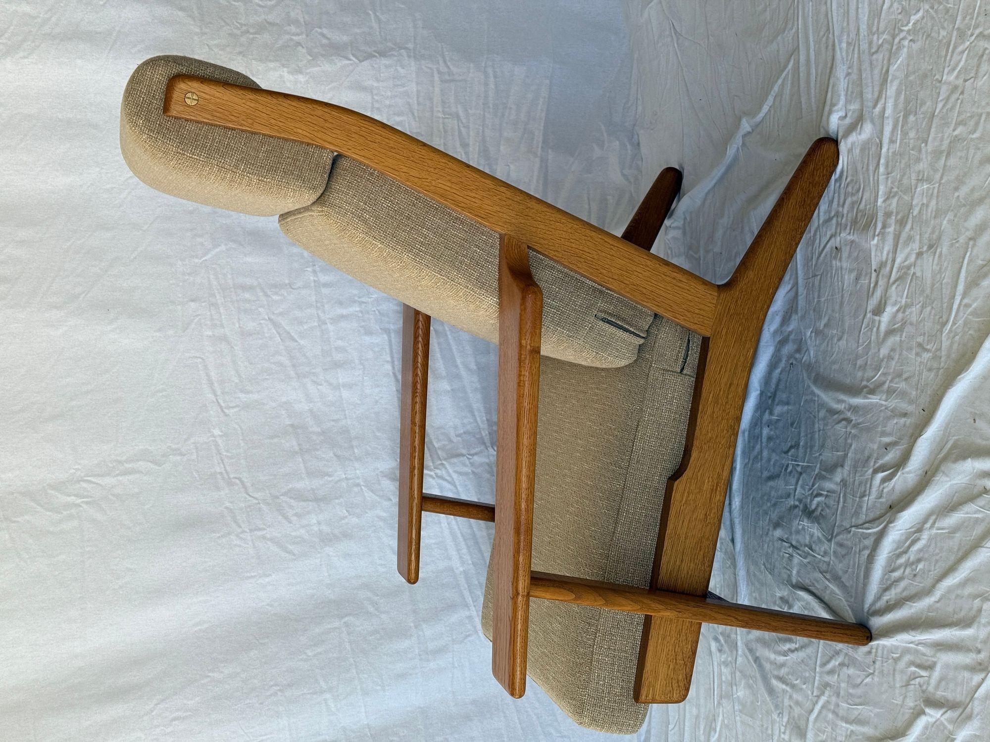 Scandinavian Modern Hans Wegner GE 290 Highback Lounge Chair For Sale