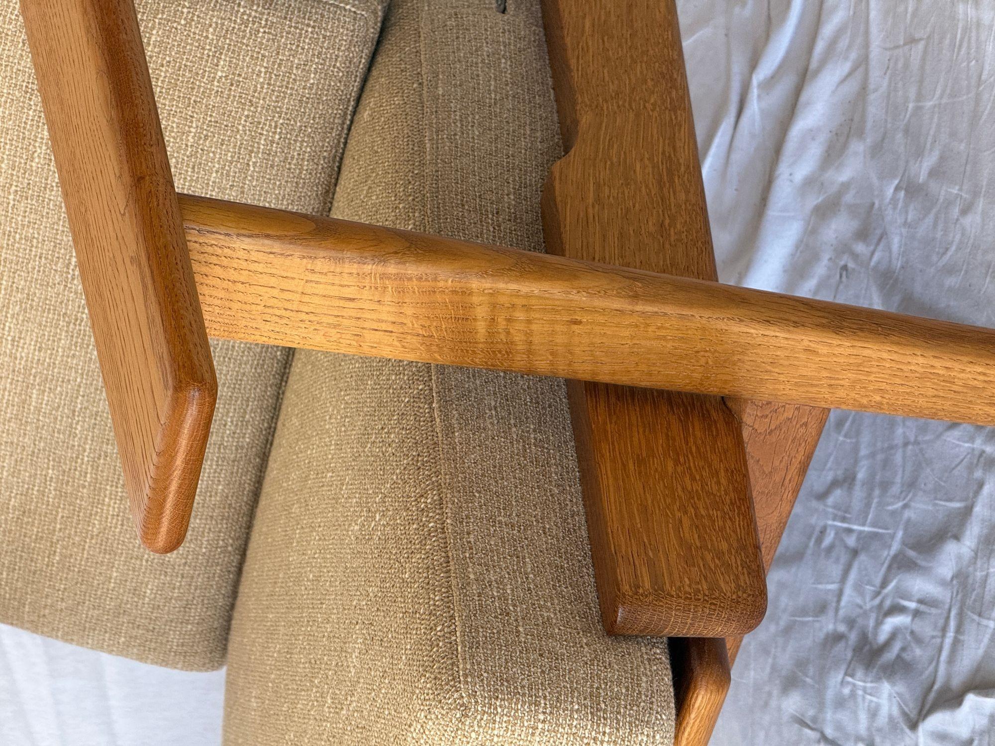 Danish Hans Wegner GE 290 Highback Lounge Chair For Sale