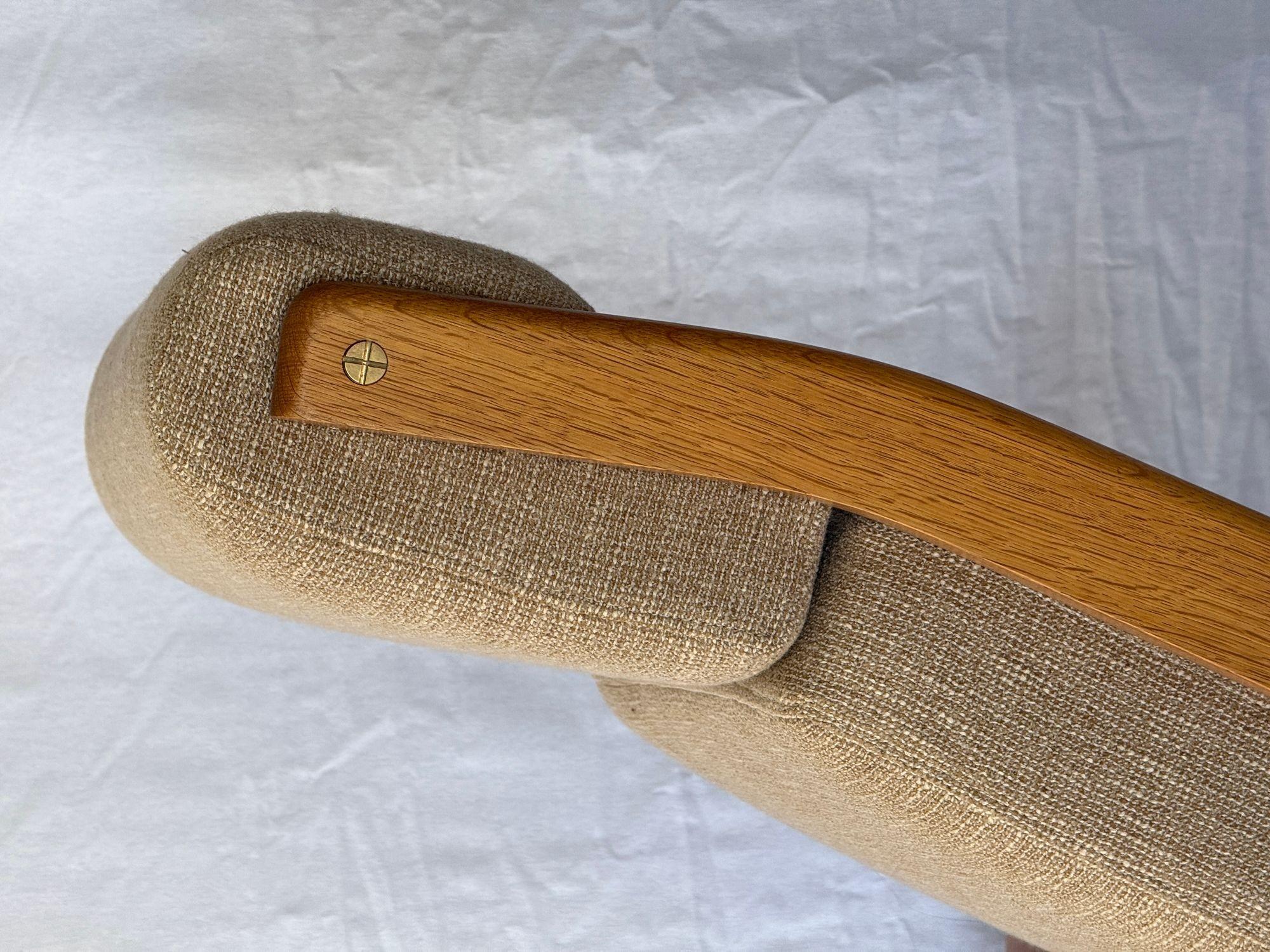 Hans Wegner GE 290 Highback Lounge Chair In Excellent Condition For Sale In Los Angeles, CA