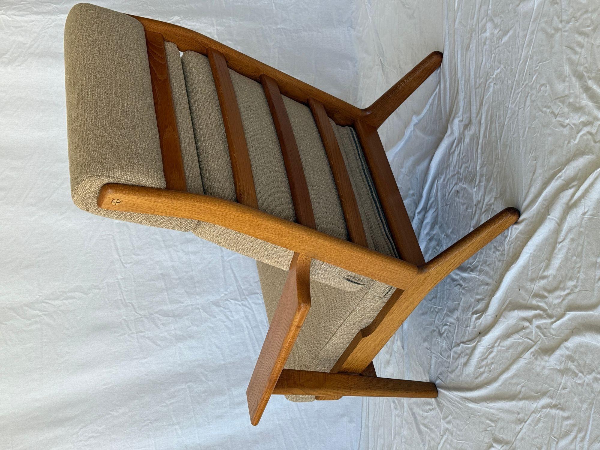 Mid-20th Century Hans Wegner GE 290 Highback Lounge Chair For Sale