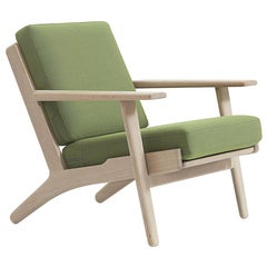 Hans Wegner GE-290 Loungesessel, Buchenholz gebeizt