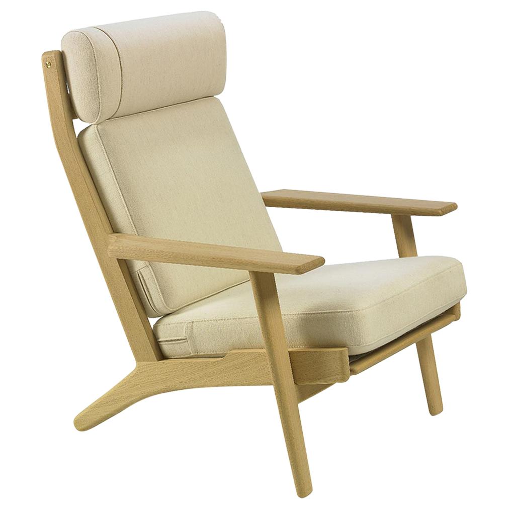 Hans Wegner GE-290A Lounge Chair, Oak For Sale