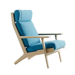 Hans Wegner GE-290A Lounge Chair, Stained Beech