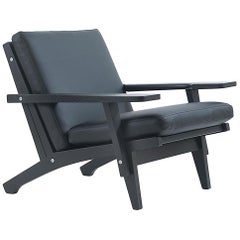 Hans Wegner GE-370 Sessel, lackierte Eiche