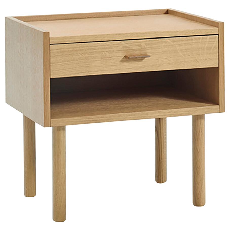 Hans Wegner GE - 430 Nachttisch, lackiertes Nussbaumholz