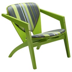 Hans Wegner GE-460 Butterfly Lounge Chair, Faggio tinto
