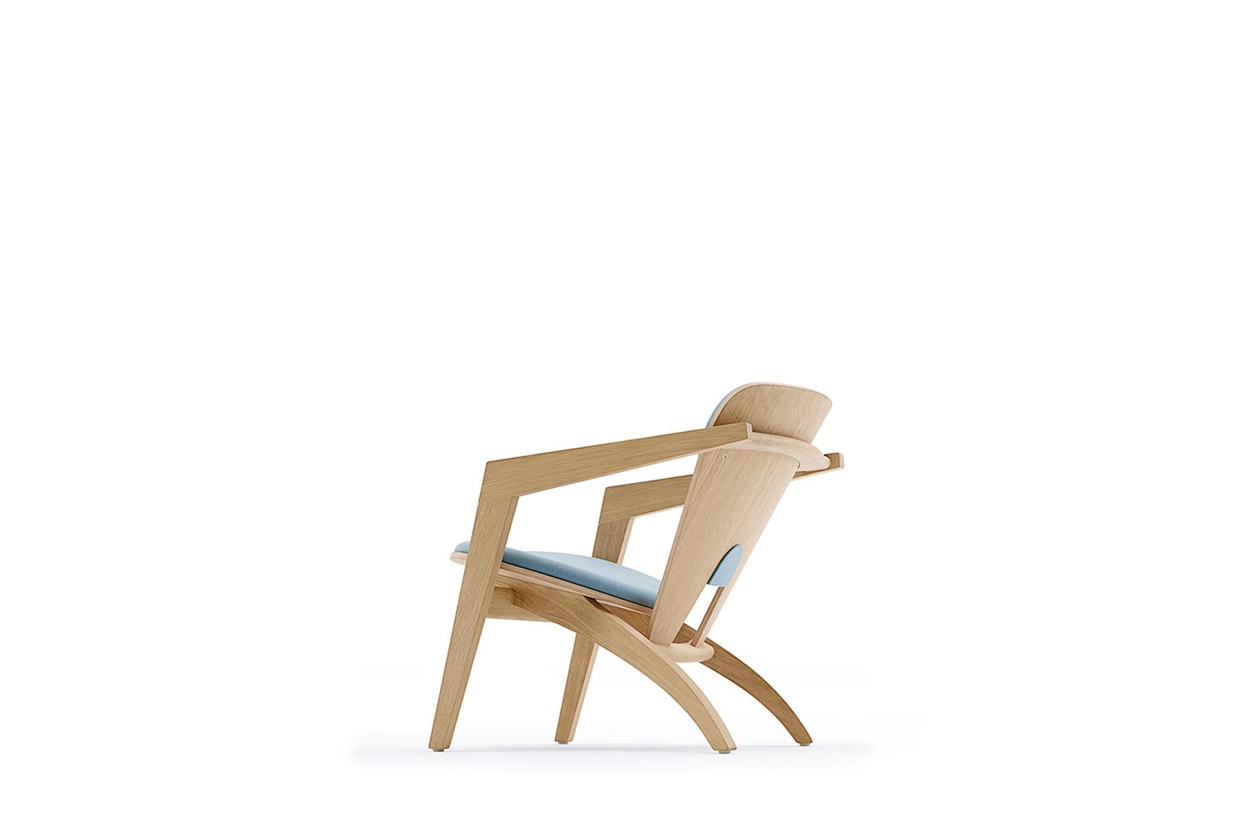Hans Wegner GE-460 Schmetterling-Loungesessel, lackierte Eiche (Moderne der Mitte des Jahrhunderts) im Angebot
