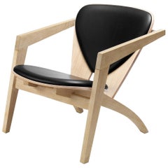 Hans Wegner GE-460 Schmetterling-Loungesessel, lackierte Eiche