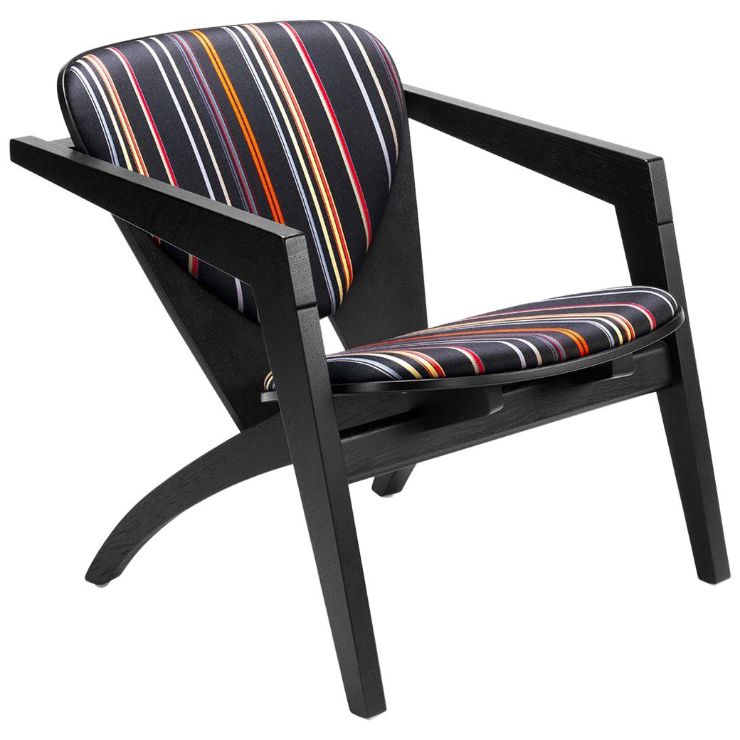 Hans Wegner GE-460 Butterfly Lounge Chair, Stained Oak