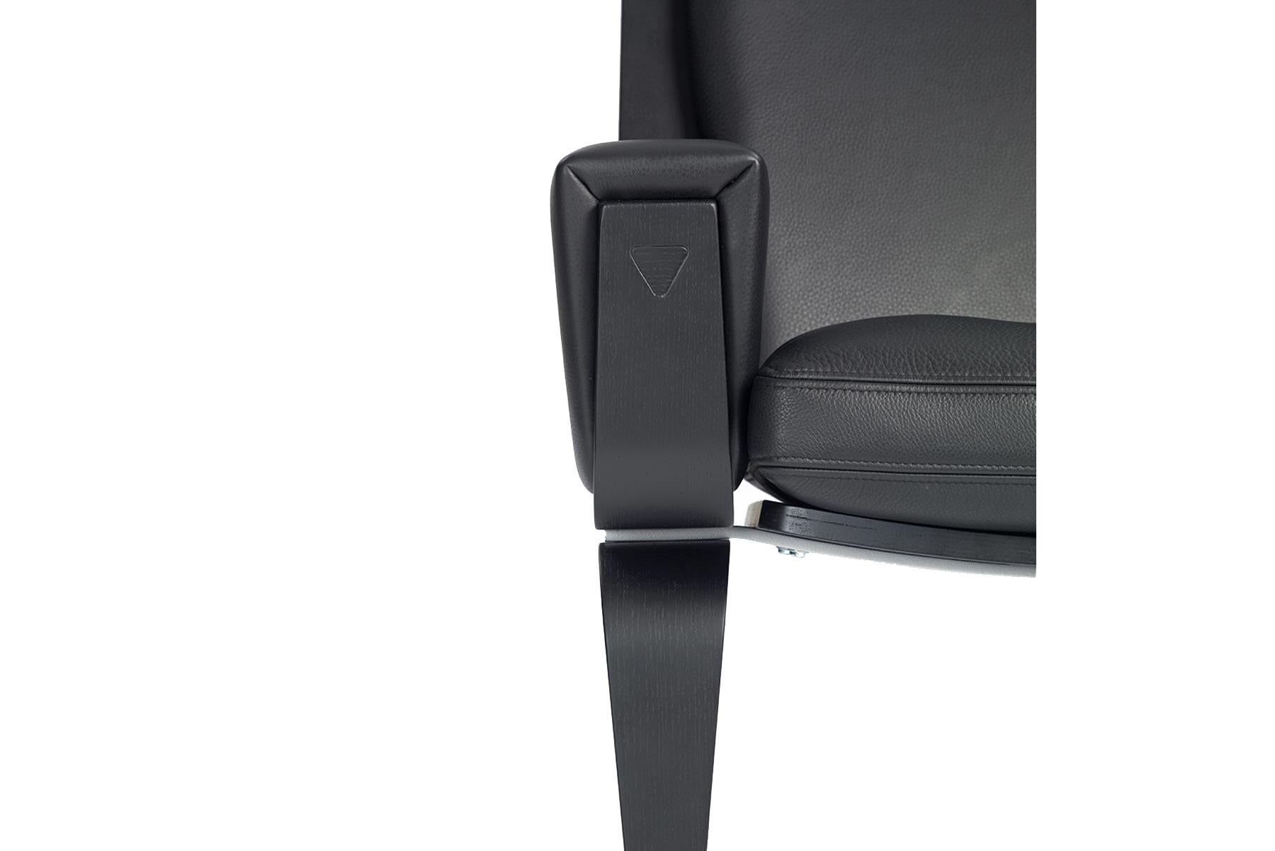 Danese Hans Wegner GE-501A Sedia da salotto, Oak tinto in vendita