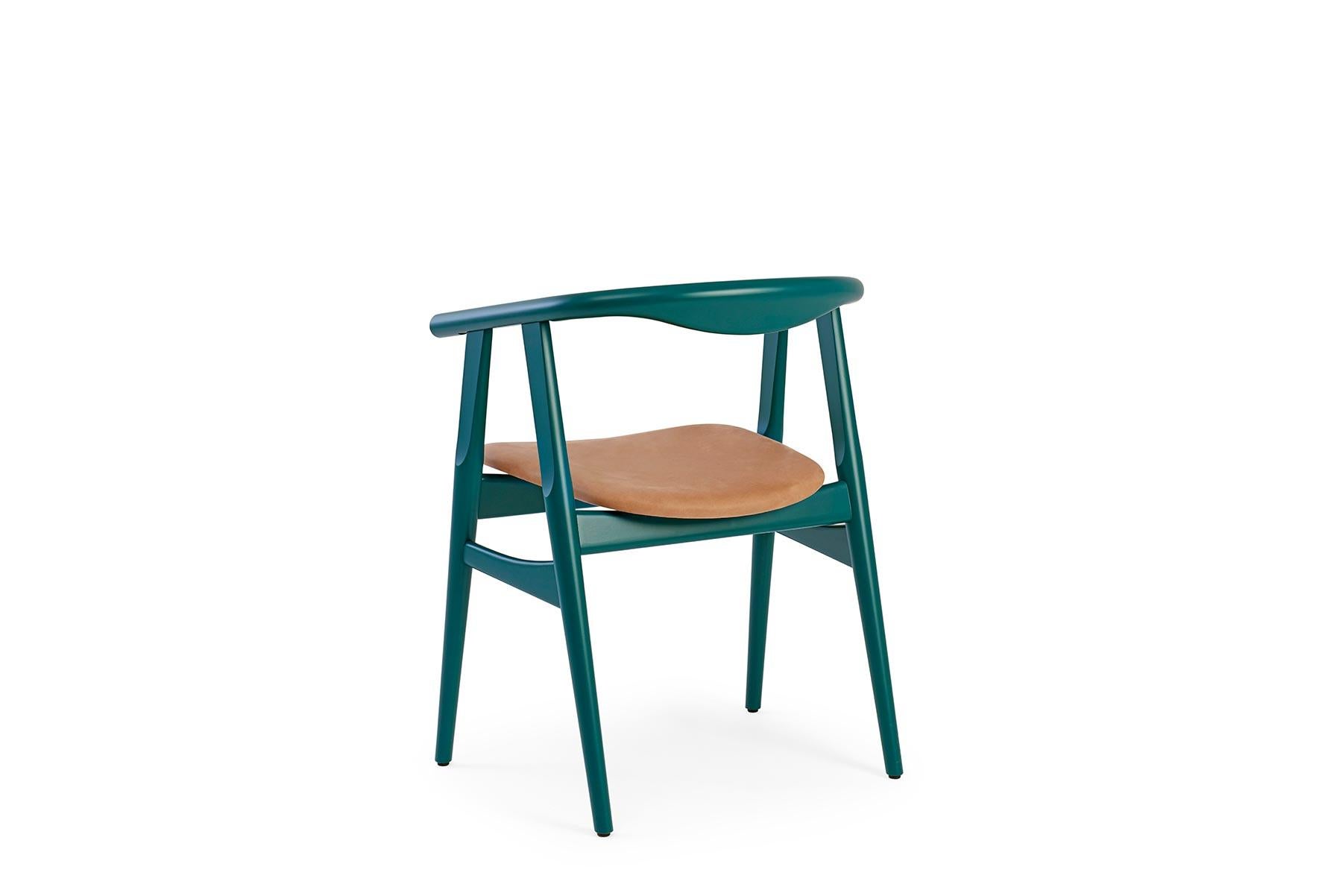 Danish Hans Wegner GE-525 Dining Chair, Lacquered Beech For Sale