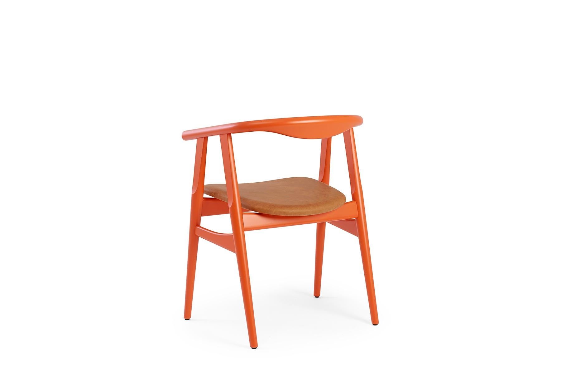 Hans Wegner GE-525 Dining Chair, Stained Beech In Excellent Condition For Sale In Berkeley, CA