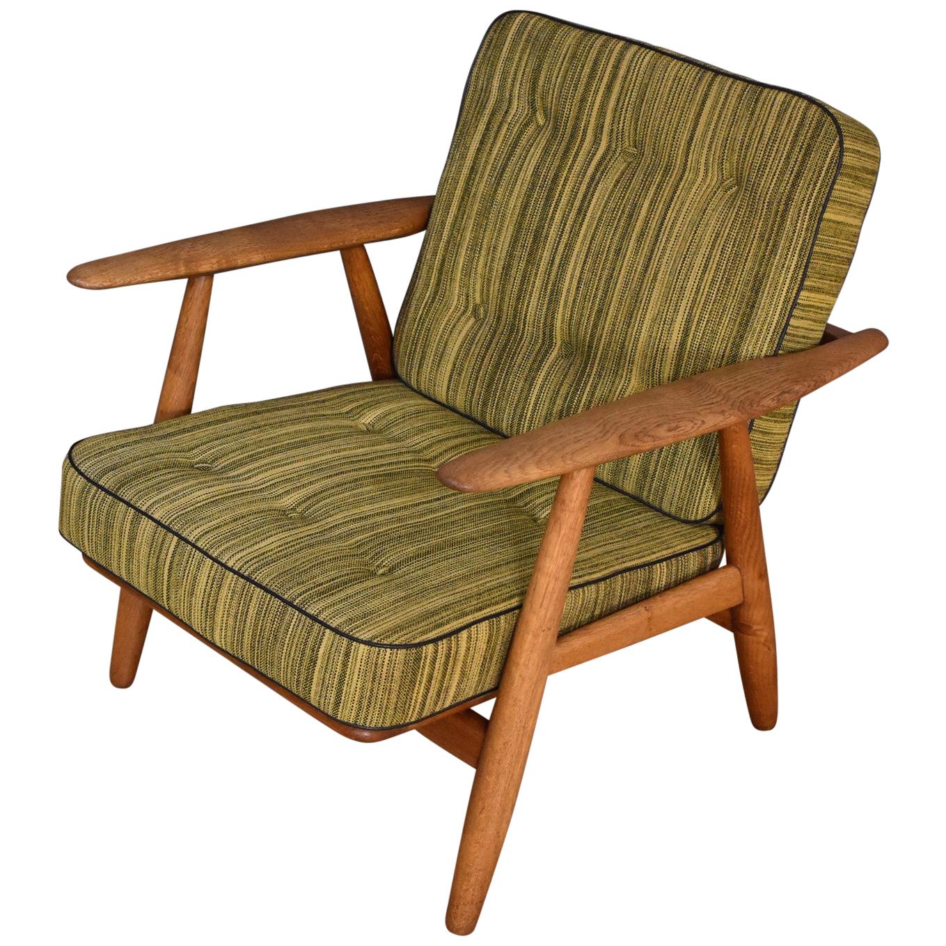 Hans Wegner GE240 Cigar Chair with Original Upholstery