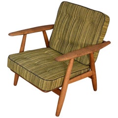 Hans Wegner GE240 Cigar Chair with Original Upholstery