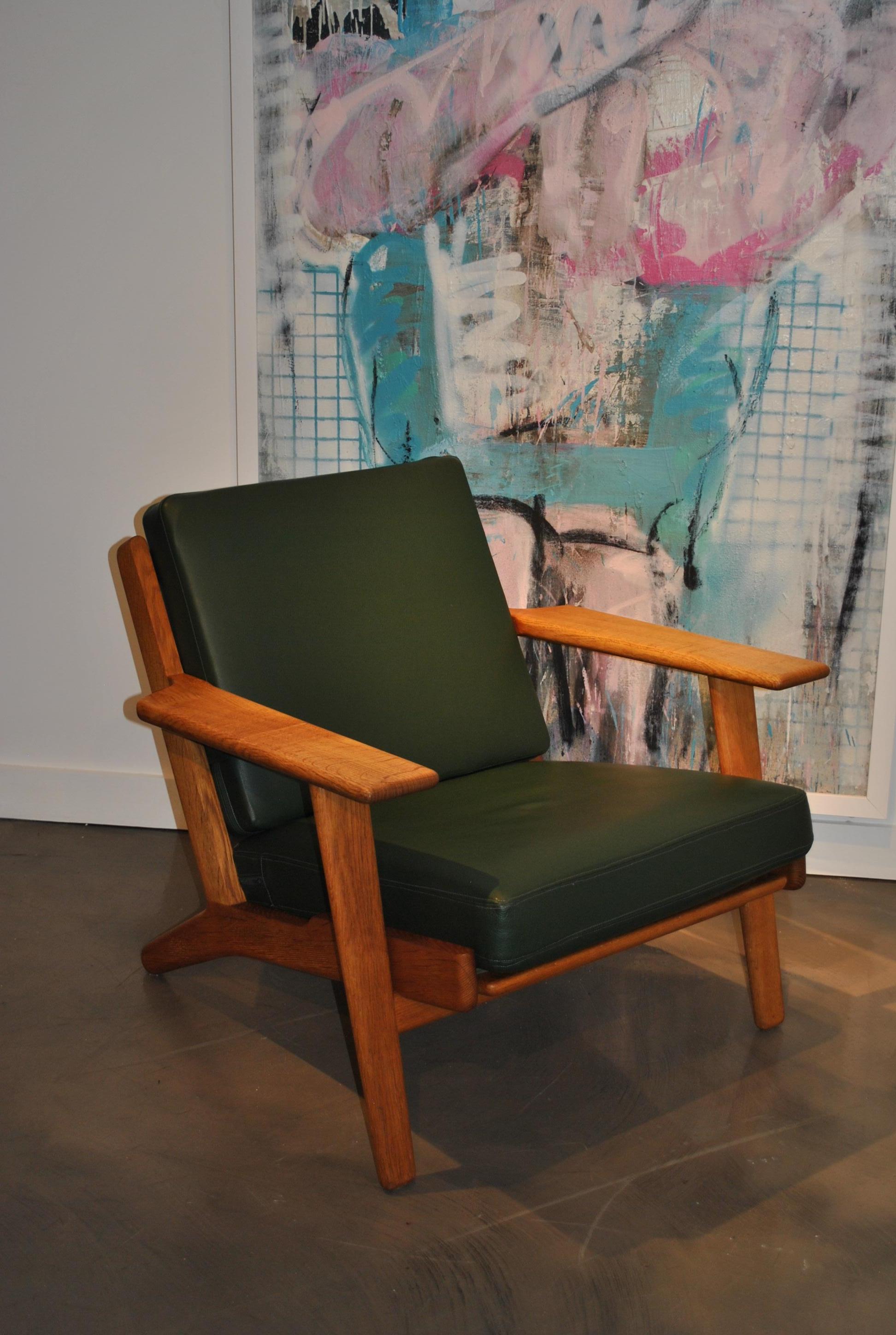 20th Century Hans Wegner GE290 Lounge Chair, Original, 1950s