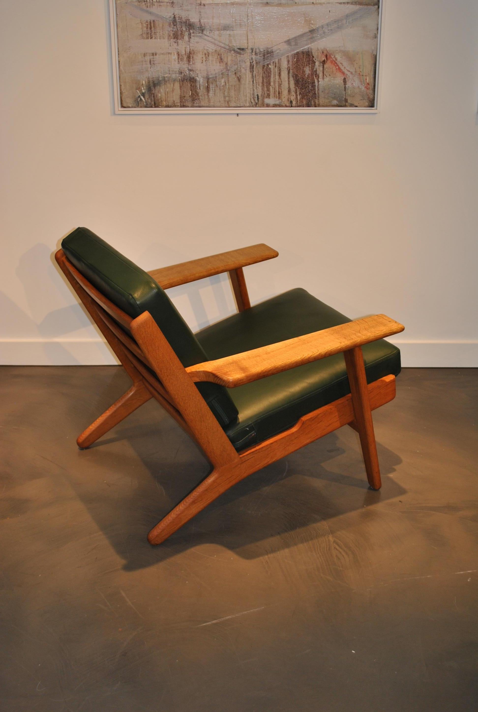 Hans Wegner GE290 Lounge Chair, Original, 1950s 1