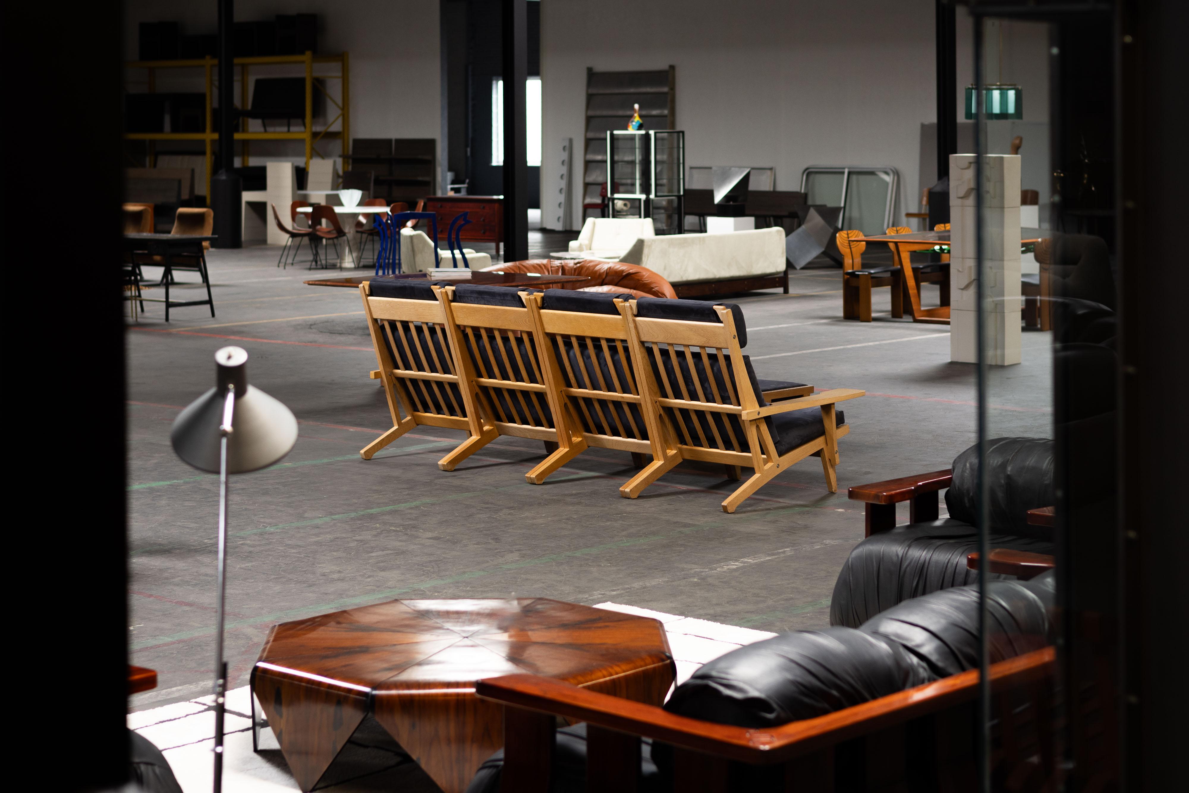 Hans Wegner GE375 groupe de sièges Getama Danemark 1969 en vente 4